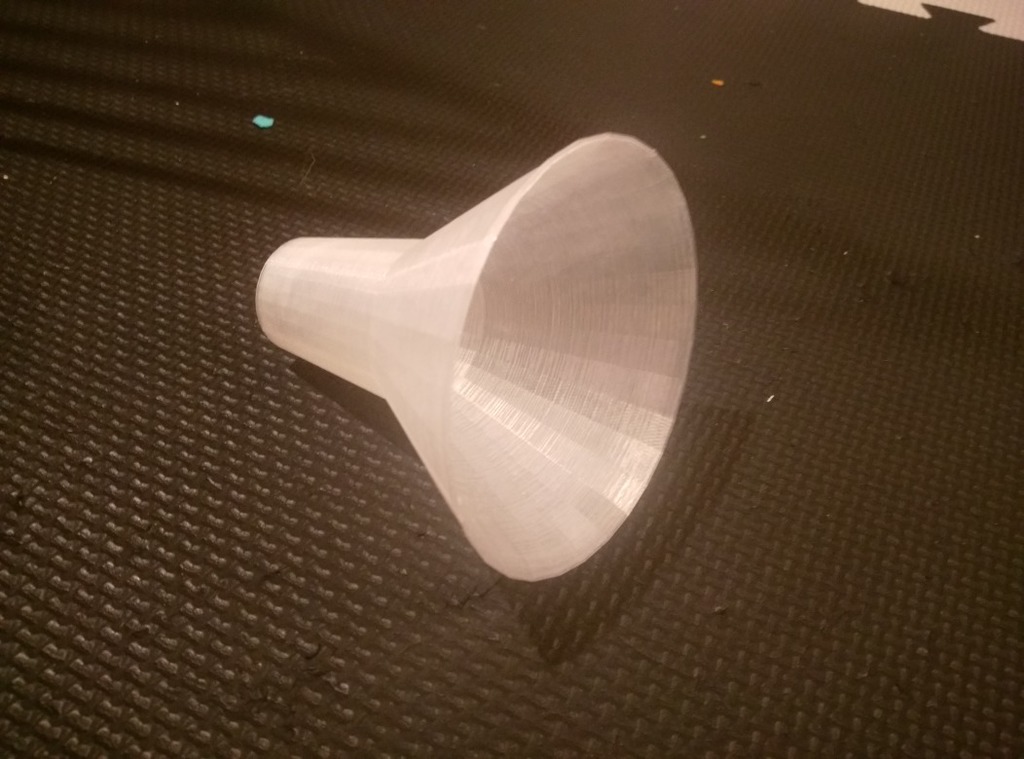 Wide-mouth funnel, customizable