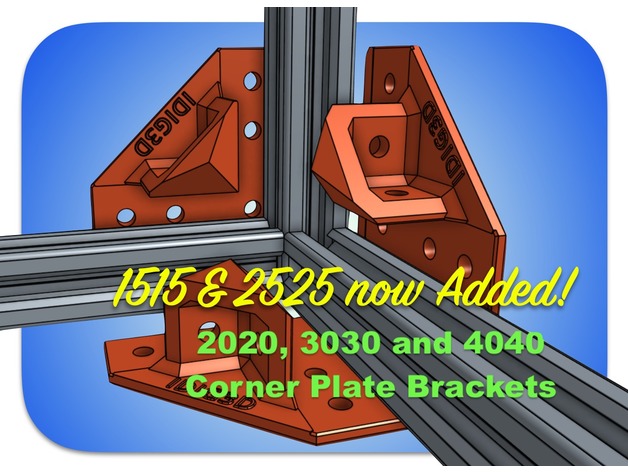 Extrusion Corner Plate Brackets For 1515 2020 2525 3030 Or 4040