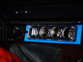 Cigarette lighter 3 way socket splitter with USB for BMW vehicles