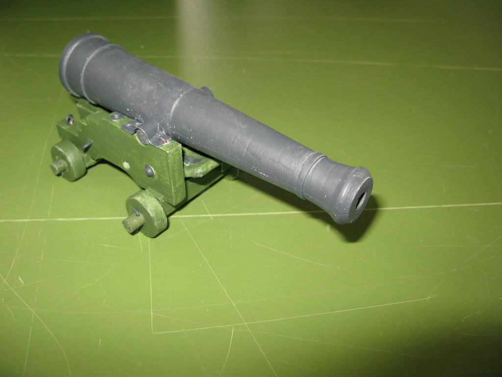 French naval iron cannon 6pdr 1786 1/12 
