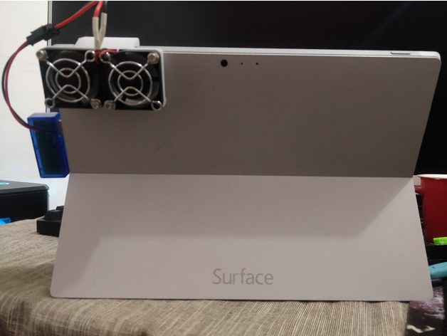 Sige væg forfængelighed Surface Pro external cooler by bingliang - Thingiverse