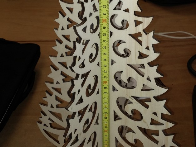 Laser cutted Christmas tree