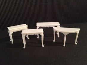 Miniature Queen Anne Sofa Tables