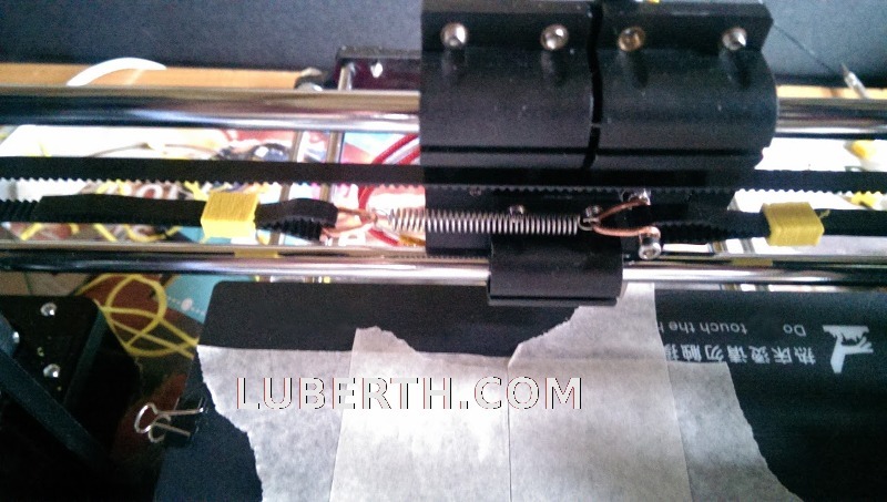 3d printer belt conversion PullSpring belt tension