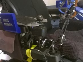 Arm slip down protection for an electric wheelchair