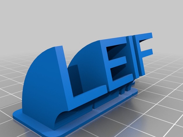 LEIF name plate