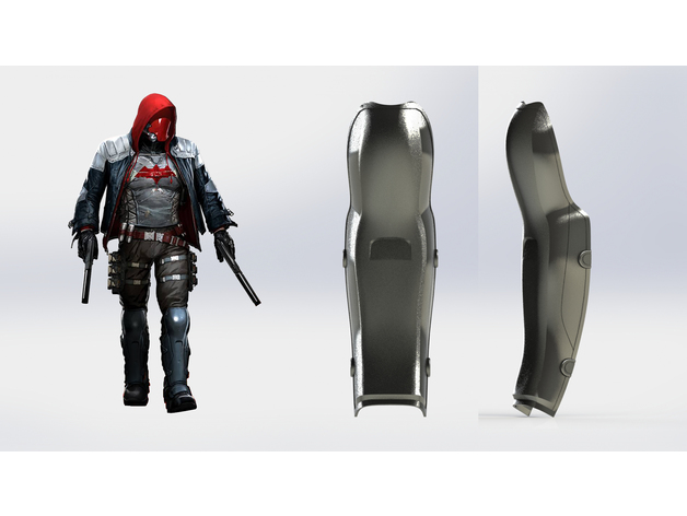 Arkham Knight Red Hood shin by SentinelProps - Thingiverse