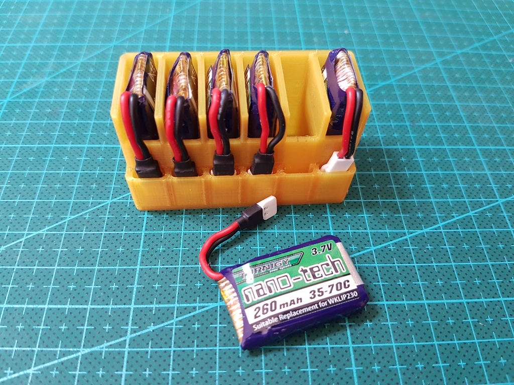 Micro LiPo battery tray