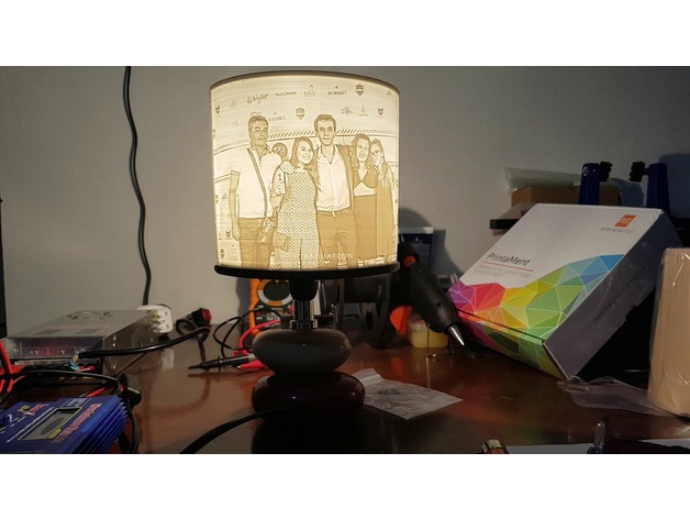 Lithophane Support For Lamps