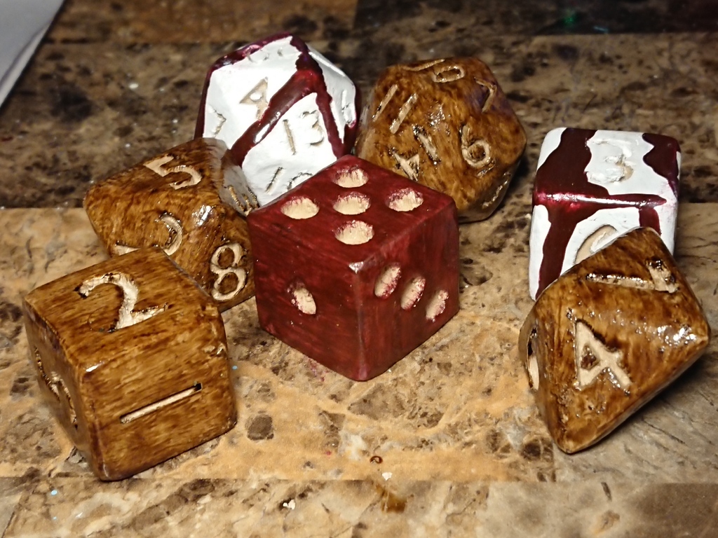 D6 Die with Pips Right Handed any game dice tabletop