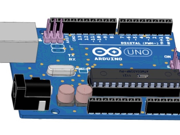 Arduino Uno R3 created by DesignSpark Mechanical