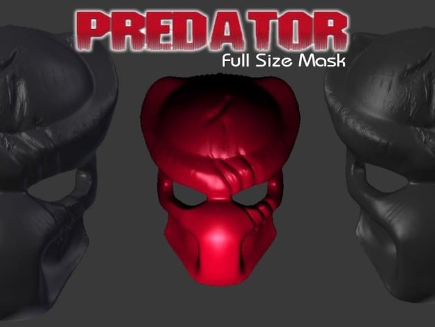 Predator Mask with Battle Damage