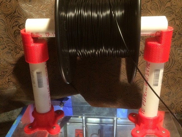 PVC holder for filament spool