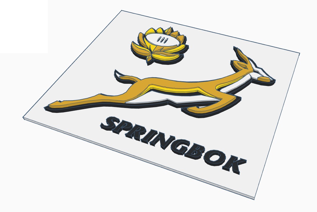 South Africa national rugby union team (Springbok) (Logo)
