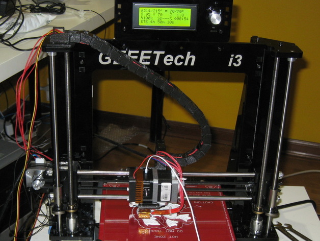 Geeetech Prusa i3 Pro - Cable Chain Top Mount by piggei ... 7 flat wiring diagram 