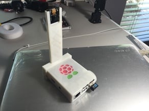 Raspberry Pi B+ Camera Support - For Raspberry Pi B+ Beauty Queen Case (http://www.thingiverse.com/thing:559629)