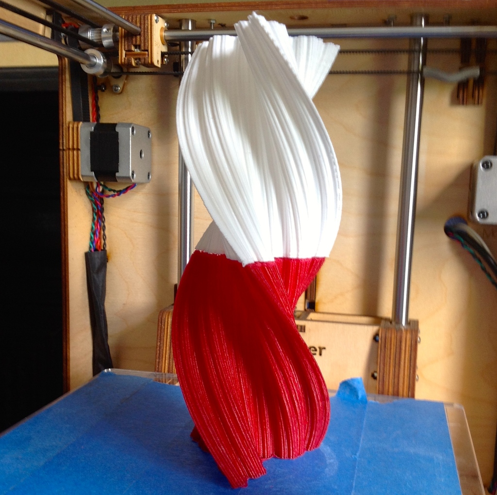 Twisted Koch anti snowflake vase