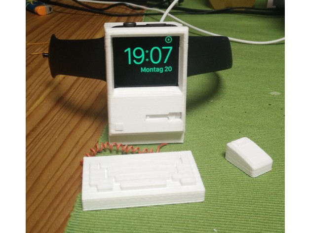 iWatch charger old Macintosh with Keyboard & Mouse