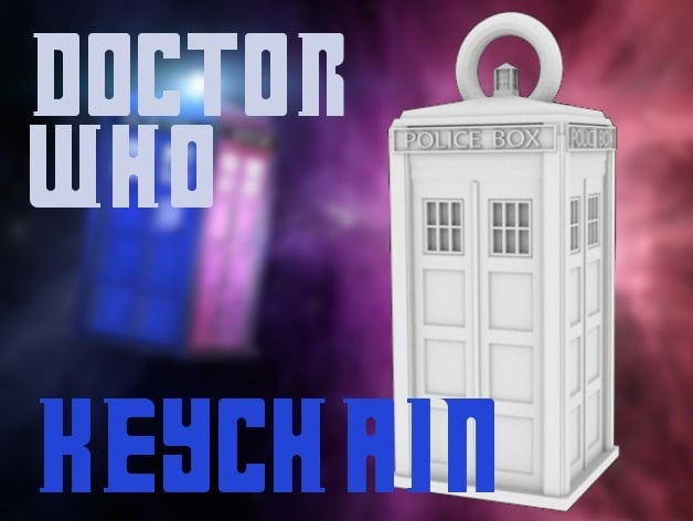 Tardis (doctor who) keychain