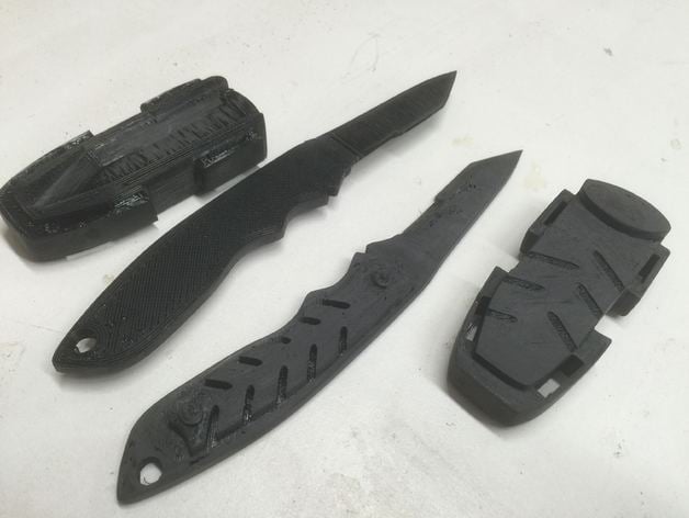Winter Soldier Cosplay Rear Knife(s) & Sheath - Gerber Yari Tanto ii