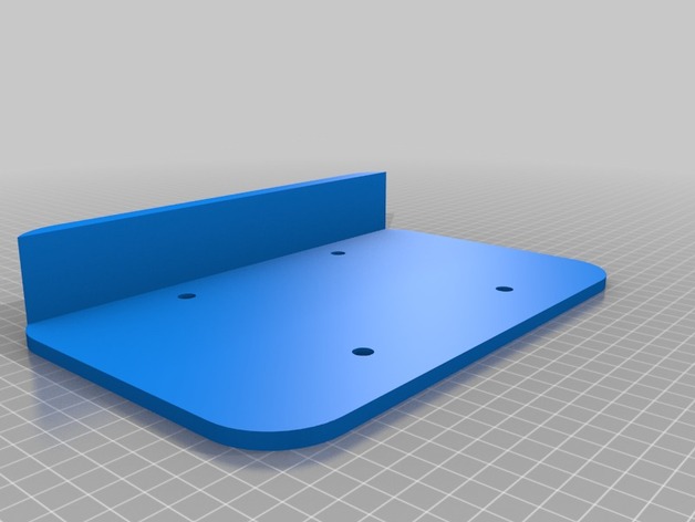 Small laptop tray with VESA 100mm mount holes.
