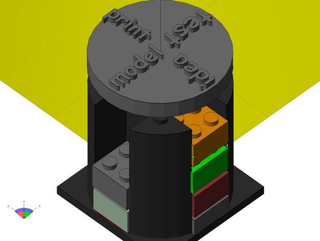 Progress visualization of printable 3D things with lego-likes