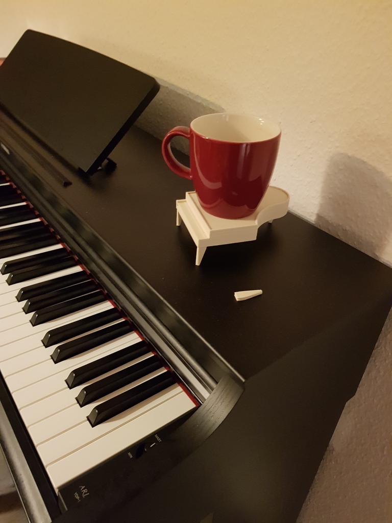 Mini Piano Remixed as Coaster