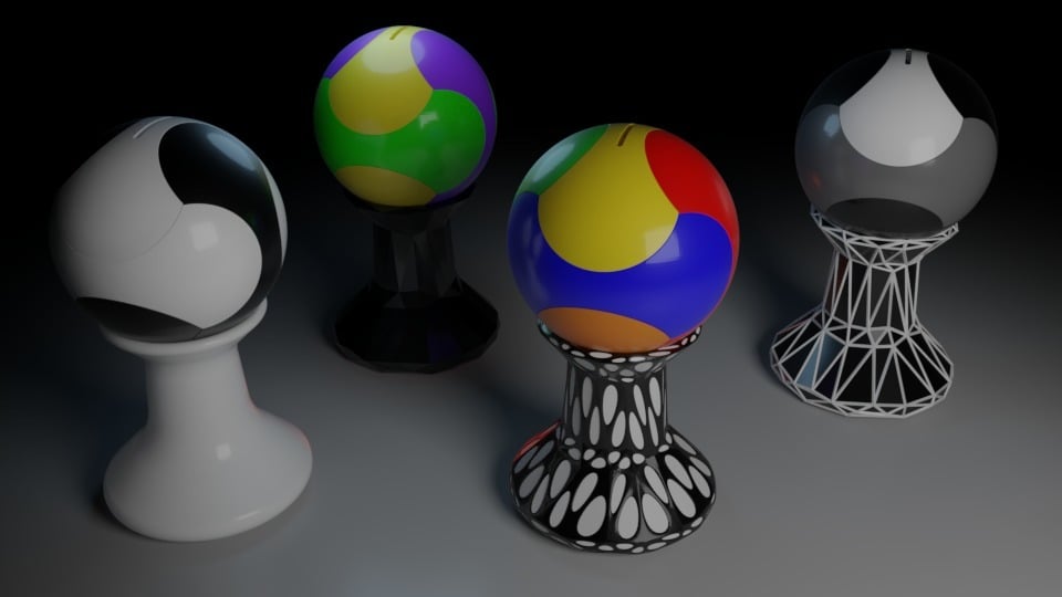 Puzzle Ball Piggy Bank Stand