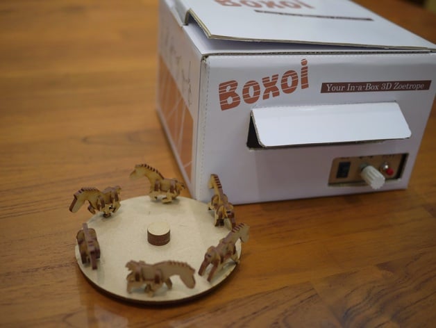 BOXOI (3D Zoetrope DIY Kit) Laser-Cut Files