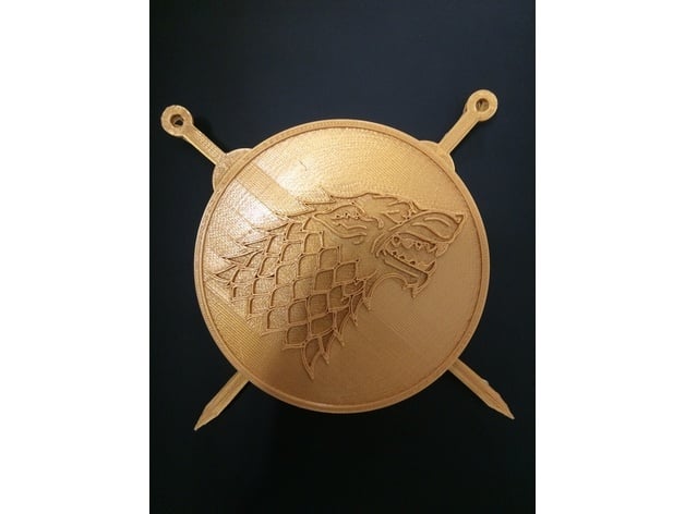 Game of Thrones - House Stark Coaster with Swords
