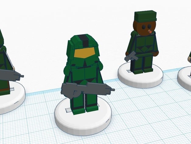FlatMinis: Master Chief & UNSC Marines