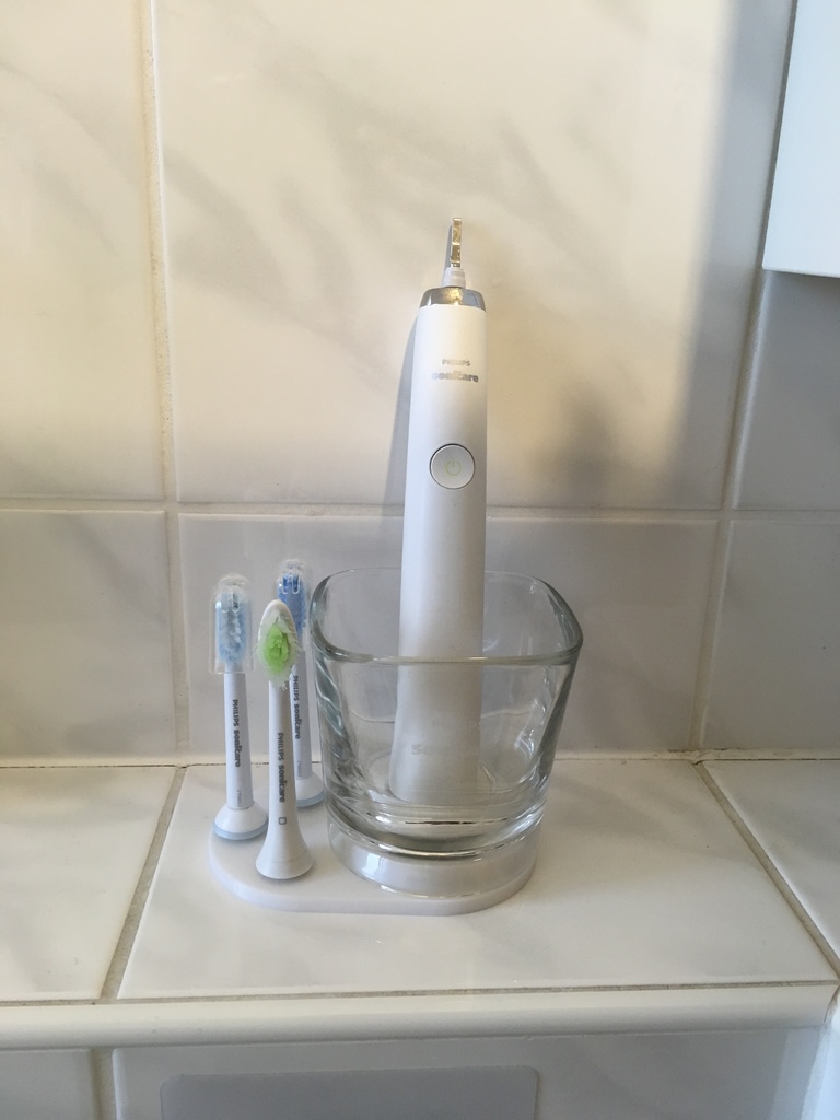 Stand for Philips Sonicare Diamond Clean incl. glass (tooth brush stand)