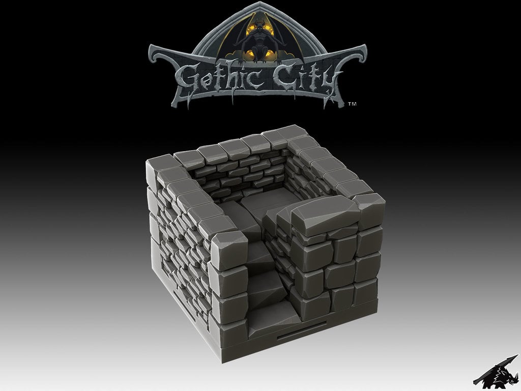 Gothic City Stairs I (JOIN our PATREONs)