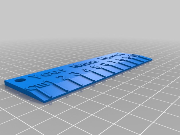 My Customized 3D Name Ruler