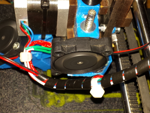 QU-BD One/Two UP Extruder Arm replacement (with shorter back so it works with a filament guide/cooler)