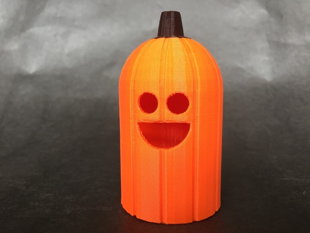 Happy Tea Light Pumpkin