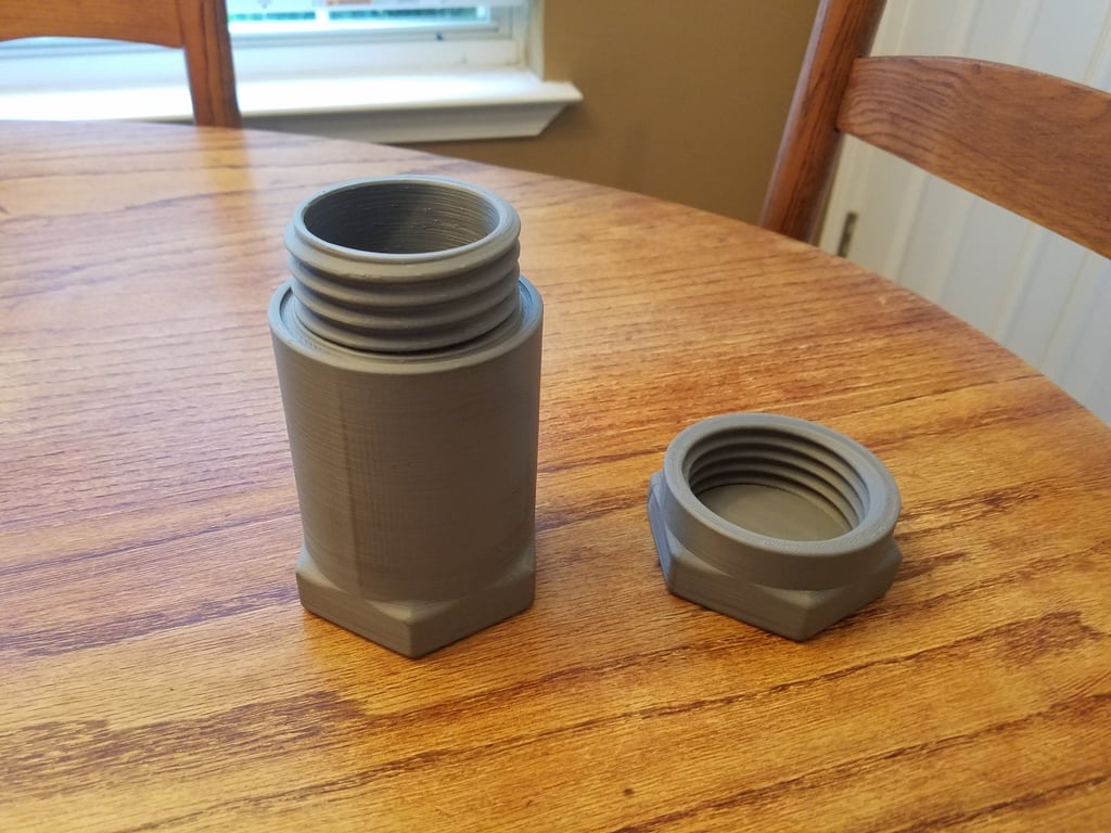 Hex waterproof container w/o-ring groove