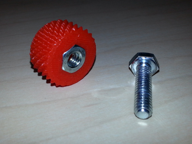 1" Diameter Knurled Knob for 1/4x20 nuts and bolts