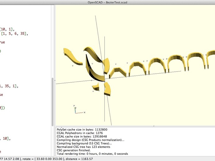 Bezier Library for OpenScad