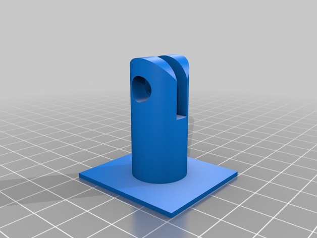 Microphone holder - with flat plate to mount to something