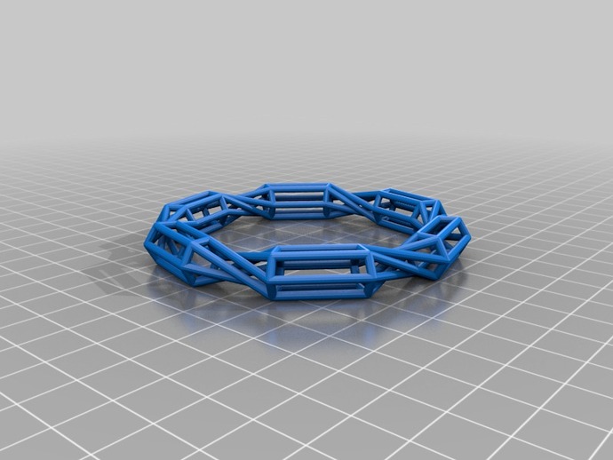 Twisted Gems Open Frame Ringbracelet Thing
