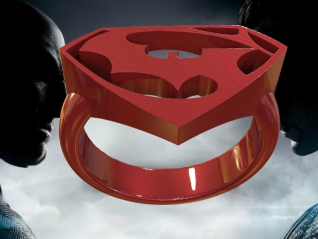 batman vs superman ring
