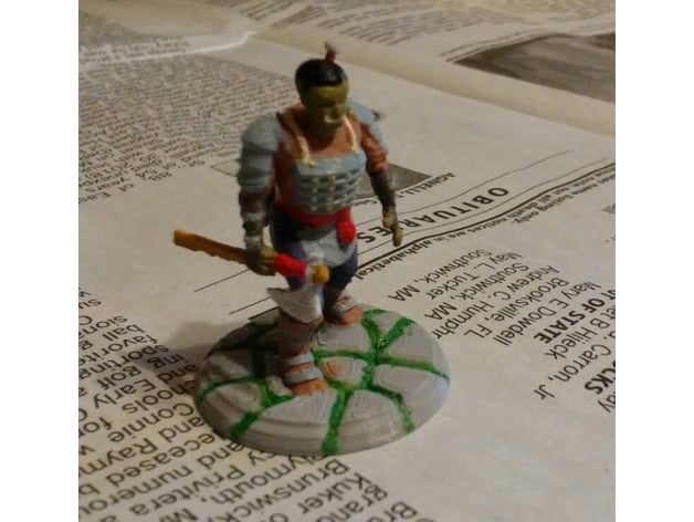 Image of RPG mini - Half Orc Fighter Male