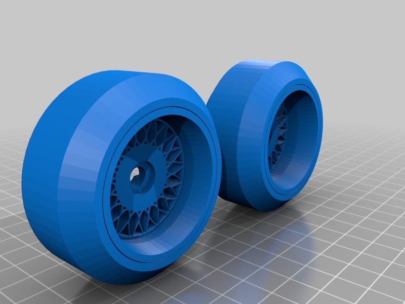 BBS style wheels for 1/10 rc drift