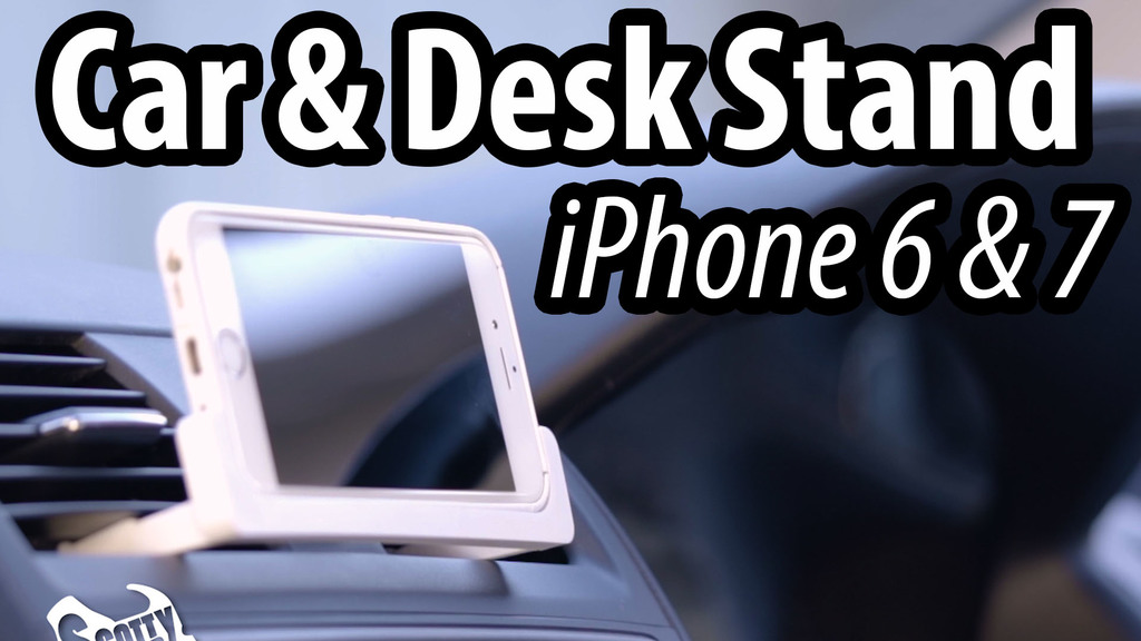 Car and Desk Stand for iPhone 6 & 7 (landscape)