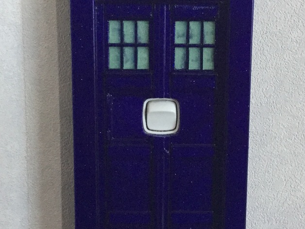 TARDIS Light switch cover (NZ)