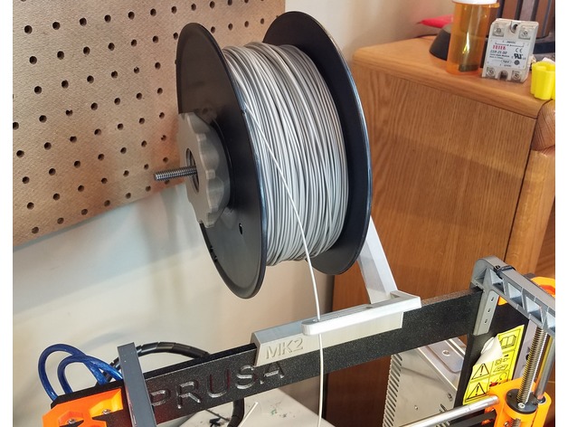 REmixed Prusa MK2 Threaded Bearing Spool holder w/filament guide