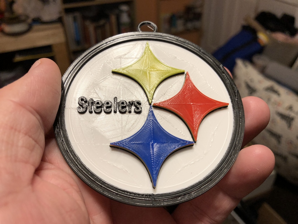 Steelers Ornamant (Designed for a 5 color print)