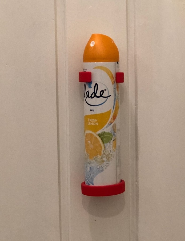 Glade spray bottle holder