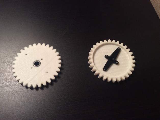 Drive gear with screw holes for Mini 3-Axis CNC